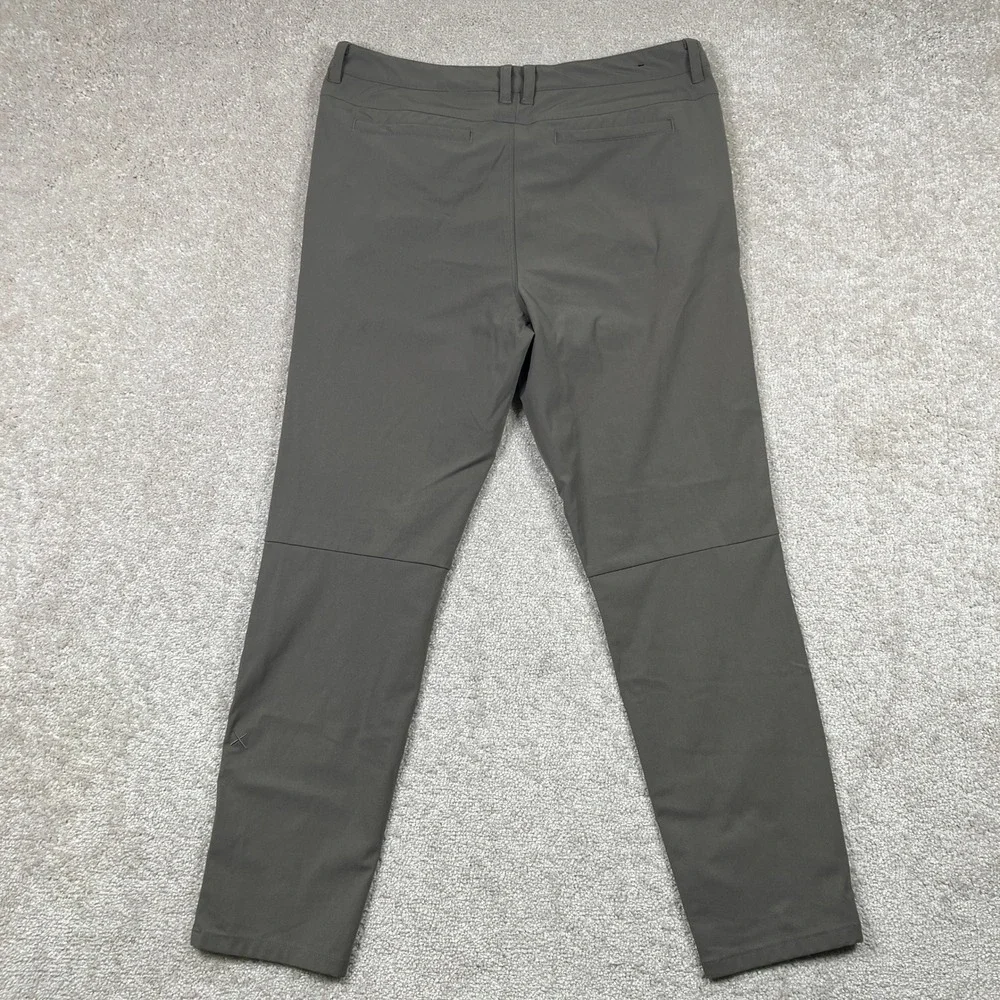 Cuts AO Slim Fit Pants Mens 33x32 (33x29.5) Brown Gray Performance Athleisure